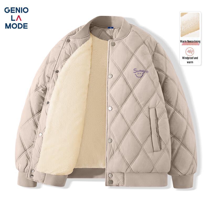 

GENIOLAMODE Men s Winter Warm Casual Padded Baseball Jacket 2XL