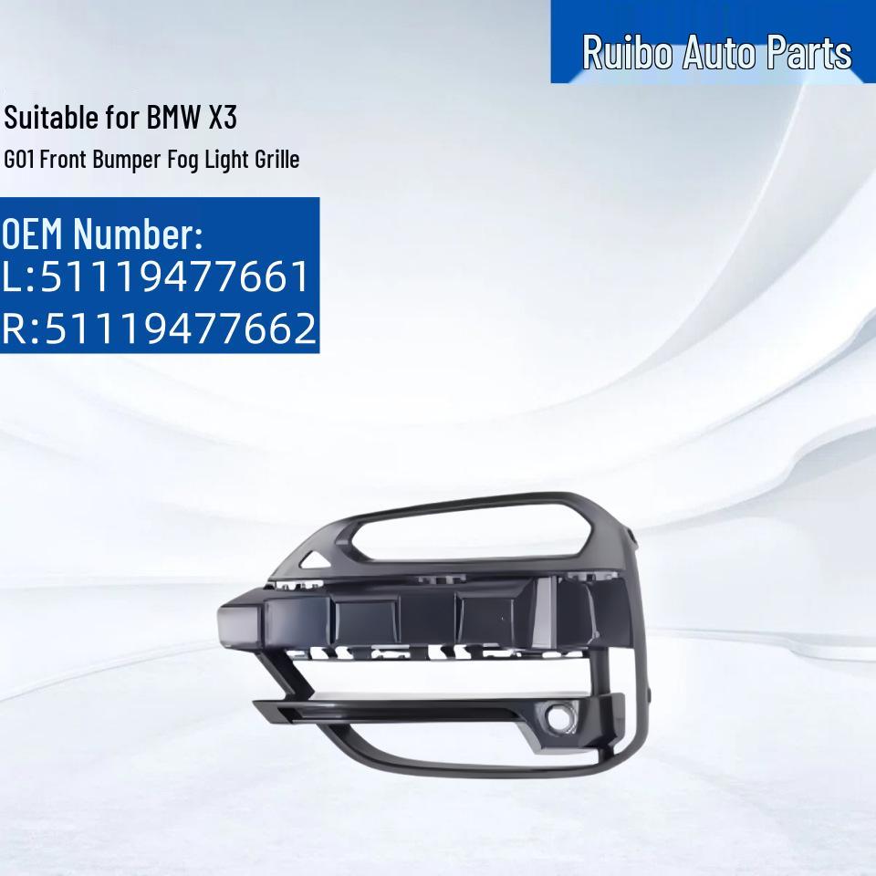 BMW X3 G01 Front Bumper Fog Light Grille Accessory Set (5111477661, 5111477662) Standard