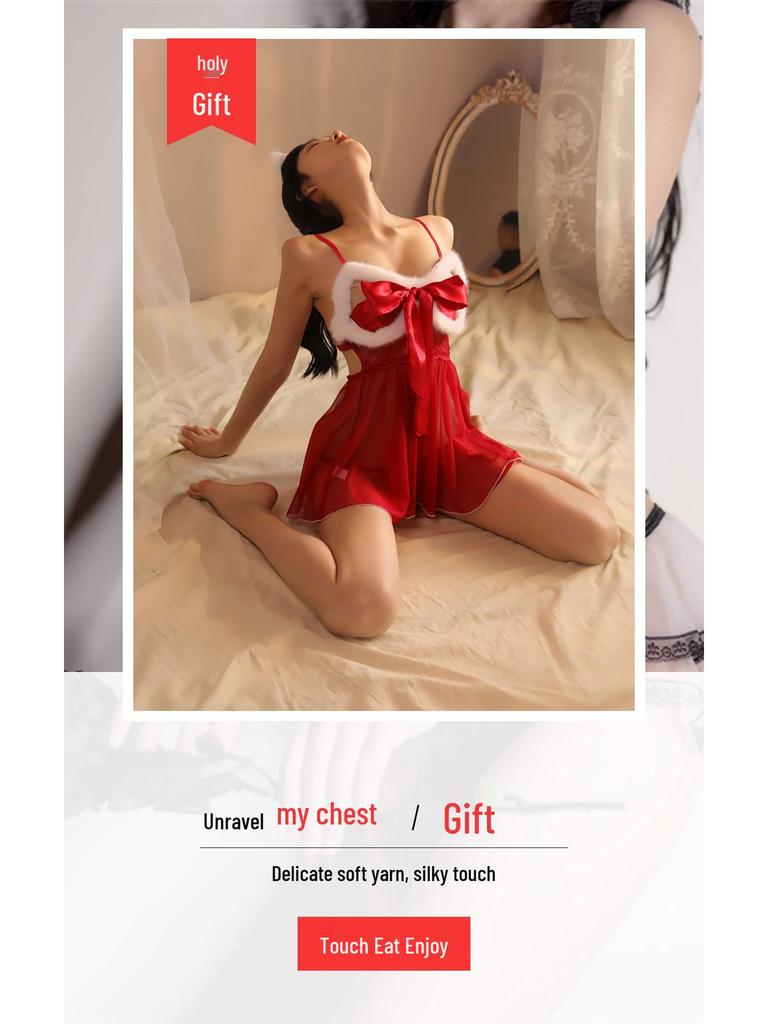 427 Christmas Gift Red Bridal Lingerie Plus Size Passionate Style