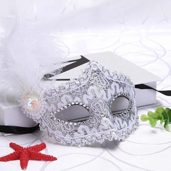 Cosplay Masque Useful Sequins Half Face Dance Ball Rhinestone Performance Party Supplies