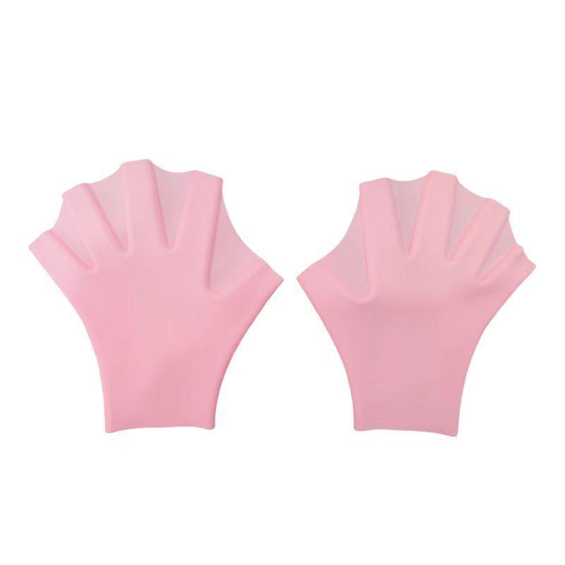 Speed-Up Silicone Webbed Swimming Gloves for Youth Diving and Paddling Learning.