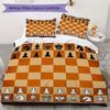 Chess Pattern Bedding Uilt Set Uilt Cover Pillowcase Home Decoration Birthday Gift (1 * Duvet Cover + 2 * Pillowcase Without Core)