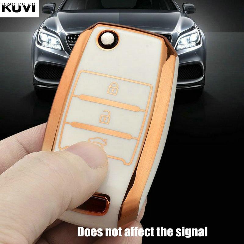 Neue TPU Auto Klappschlüssel Hülle Abdeckung Schale Für Kia Rio 3 K2 Ceed Cerato K3 K5 Sorento Sportage Soul K4 Picanto Optima Forte Stinger
