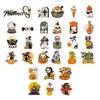 Funny Holiday Gift for Kids 6 Pcs Halloween Refrigerator Magnets, Grim Reaper Pumpkin Skull Ghost Magnetic Note Holders Iron Doors Reusable