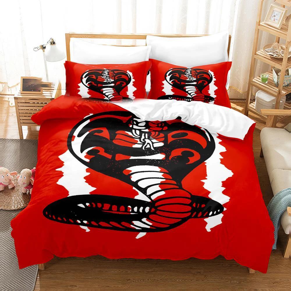 

Cobra Snake Duvet Cover Set Snake Reptile Bedding Sets for Boys Wild Animals Reptile Tropical Comforter Cover Full Queen Size 70x133cm 2pcs