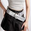 PU Leather Rivet Decoration Belt Personalized Waist Belt Fashion Waist Strap  Women