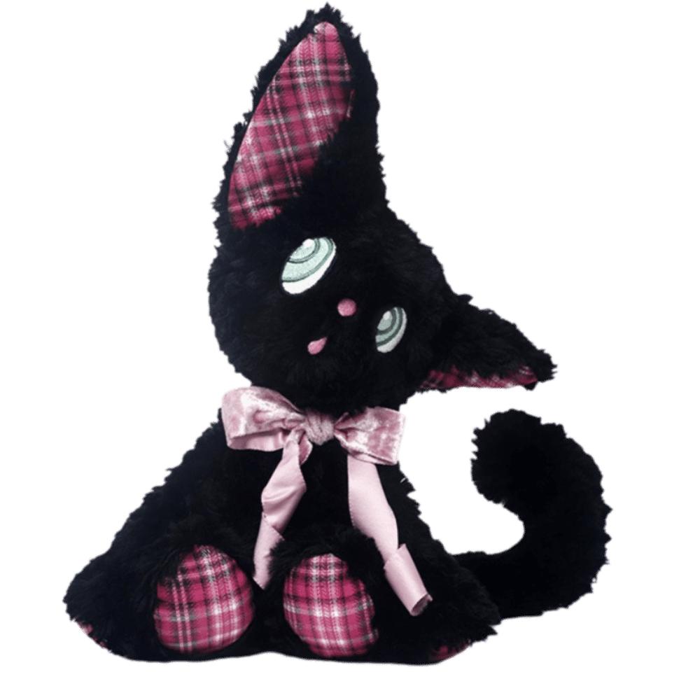 Cute Design Plush Toy Black Cat Plush Doll Kitten Model Cat Doll Birthday Gift Style 1