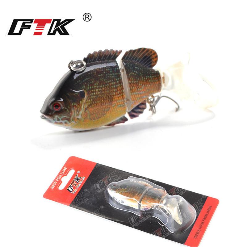 FTK 1 Piece 7.5CM-13G 2 Sections Multi-section Small Fishing Bait Swimming Bait Barracuda Bait