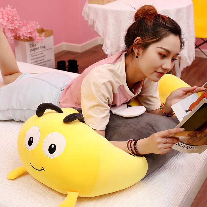 Kawaii Insect Plush Toy Soft Red Ladybug Bee Stuffed Doll Huggable Pillow Room Decor Back Cushion Cute Children Birthday Gifts