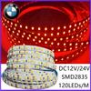 120LEDs/m DC12V 24V Home Lamp Strip 2835 LED Strip Decor Red Ice Blue Green Yellow Pink Flexible And Cuttable 2835 Soft Lamp Bar