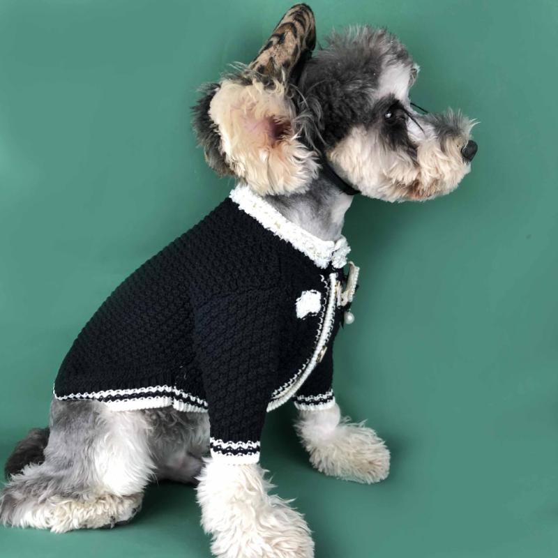 Ubranka dla psów odzież wiosenna mały pachnący sweter sweter Chenille pomorski Teddy Corgi mops kot ubranka dla zwierząt ubranka dla szczeniąt