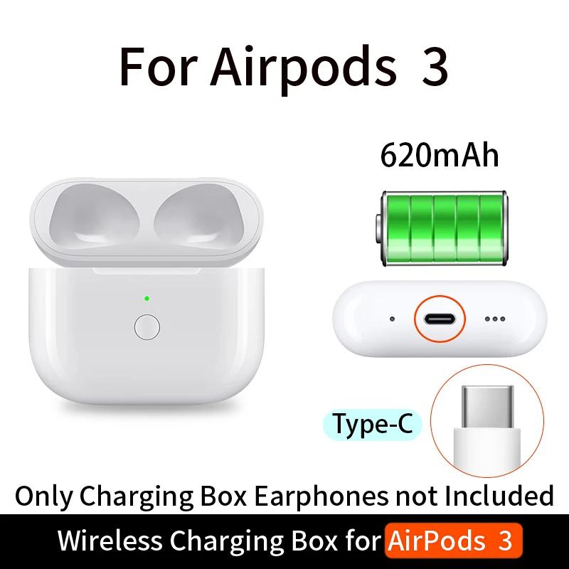 A004 For AirPods 3 Wireless Charging Box 620mAh Earphone Charging Case, Type-C Interface