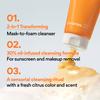 Vitamin C Aufhellende Maske-zu-Schaum Gesichtsreiniger 120g