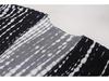 Black & White Tie-Dye Cardigan Beach Dress & Swimsuit Cover-Up