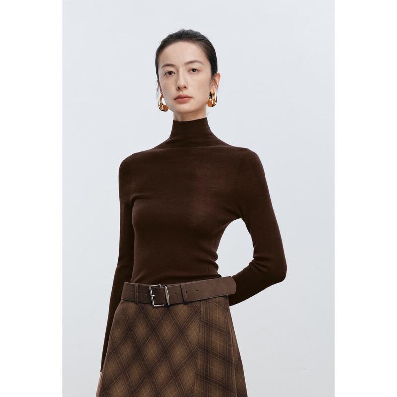 eifini Women's High-Neck Wool Sweater