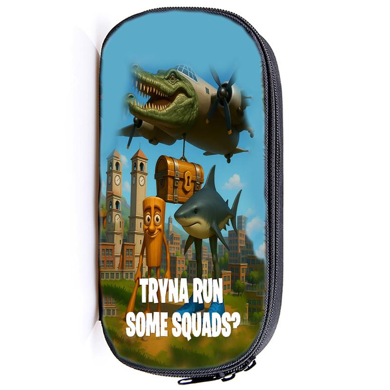 

Тунг Тунг Тунг Сахур Пенал Итальянский Маразм Молния Детская Сумка Бомбардиро Крокодило Детский Пенал Школьные Принадлежности Подарок 1