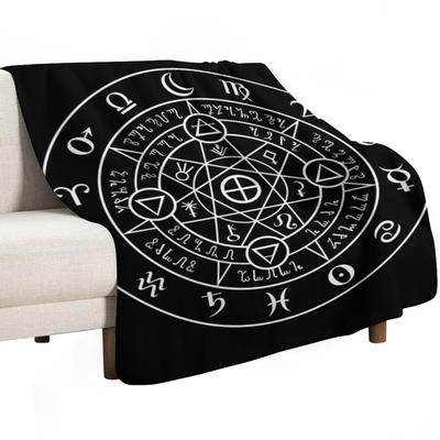 Alchymistický sigil deka na házení halloween Letní ložní prádlo středa Deka