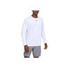 Under Armour Solid Color Crew Neck Long Sleeve T-Shirt Men tops White 1305776-100