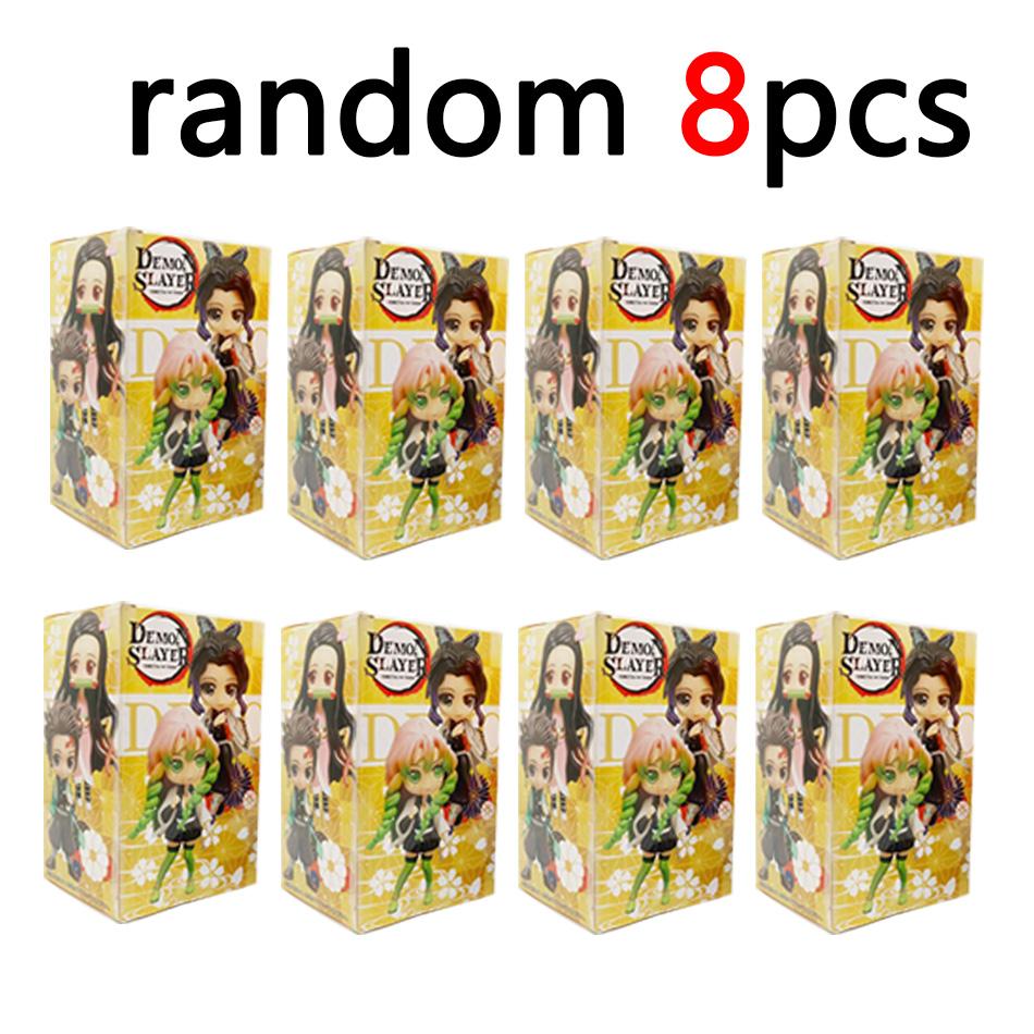 Anime Demon Slayer Figure Kamado Tanjirou Nezuko Action Figures Zenitsu Figurine Inosuke Kimetsu No Yaiba Figura PVC Model Toys