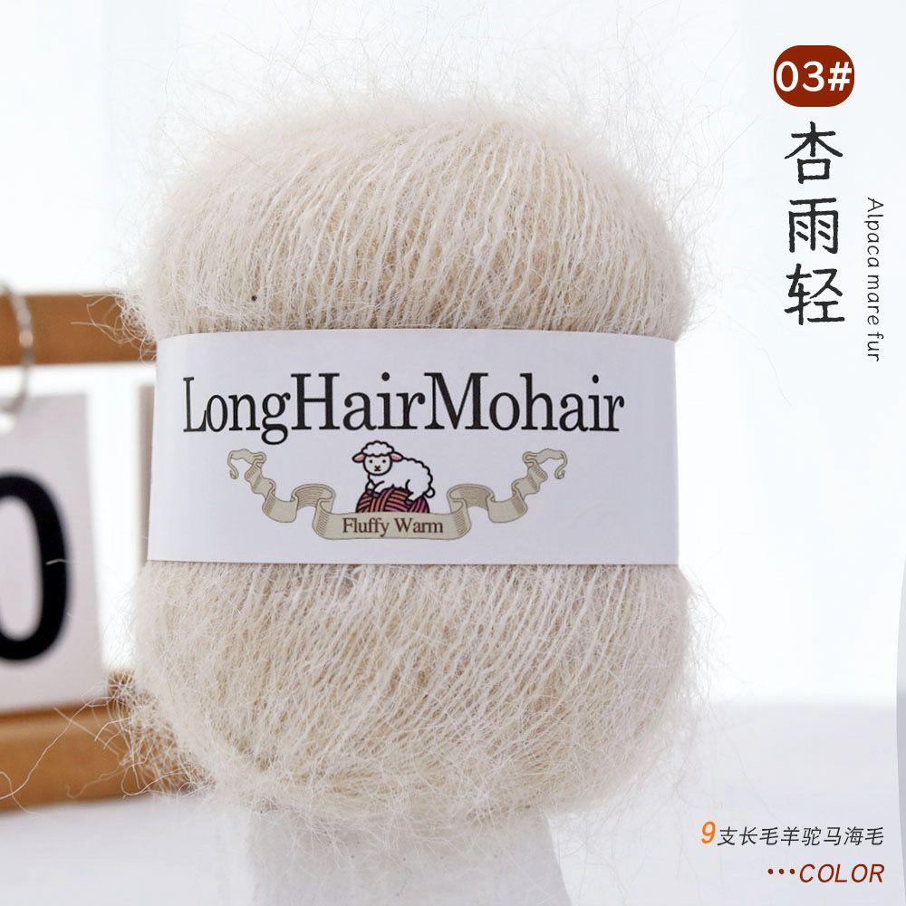 4 pièces/100g/set Fil Mohair Alpaga Pulls Tricotés Main Chapeaux Écharpes Châles Gants Chaussettes DIY Fil Doux Confortable Respectueux de la Peau