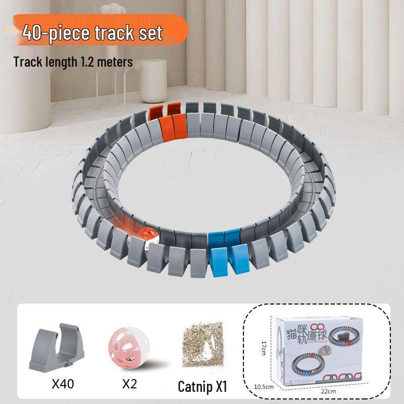 Cat Scratching Turntable Toy: Interactive Teaser with Track and Ball for Stress Relief