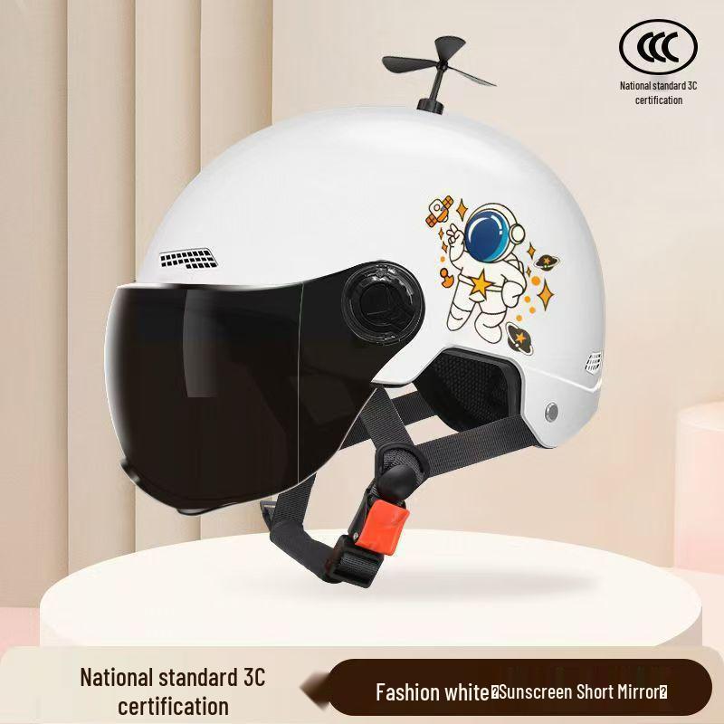Adjustable 3C Electric Bike Helmet: Lightweight, Cute Design for Men & Women, All-Season Sun Protection