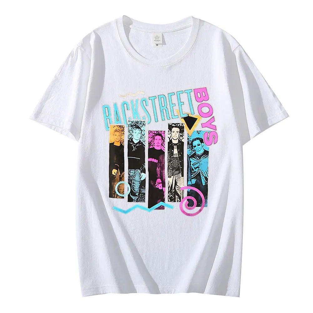 Rocková grafická trička Vintage klasická 90. léta Backstreet Boys Unisex Punkové tričko Pánská hiphopová trička Oversized Streetwear