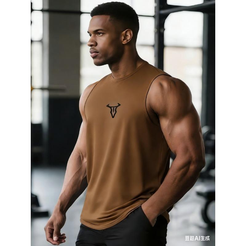 Débardeur Musculation Fitness Entraînement Été Frais Séchage Rapide Respirant Sans Manches T-shirts Homme Fitness Course Sport Débardeurs