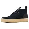 Clarks Scarpe Casual in Pelle Scamosciata Comode con Suola Spessa Sneakers da Uomo Nere 261678687