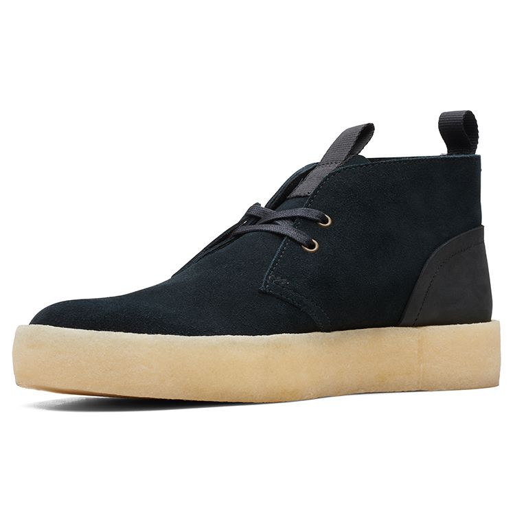 Clarks Scarpe Casual in Pelle Scamosciata Comode con Suola Spessa Sneakers da Uomo Nere 261678687