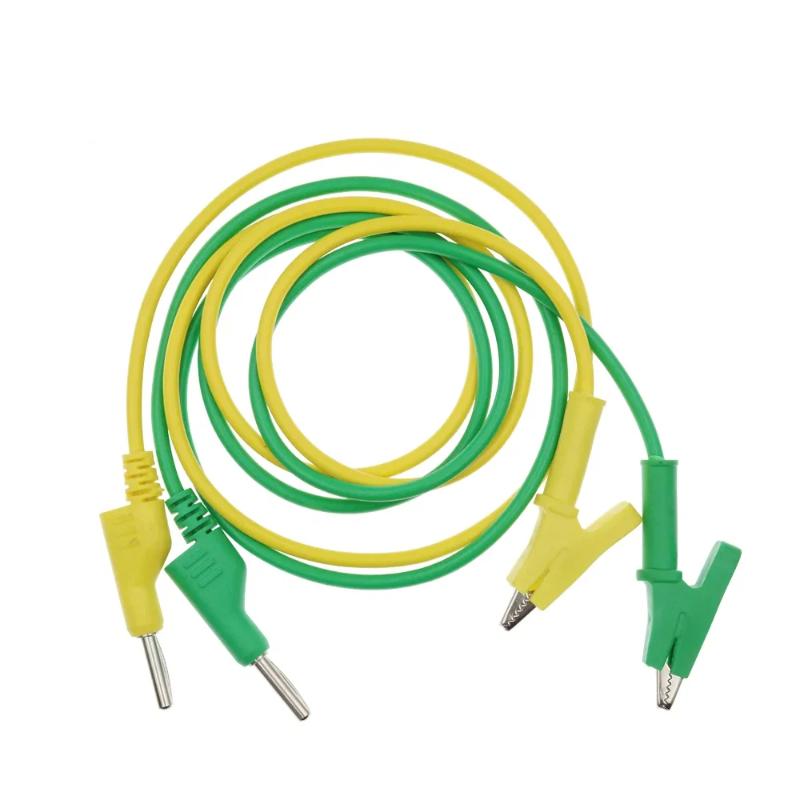 4Mm Banana Plug To Alligator Clip Multimeter Test Leads 1M Stackable Cable Tool Accessories