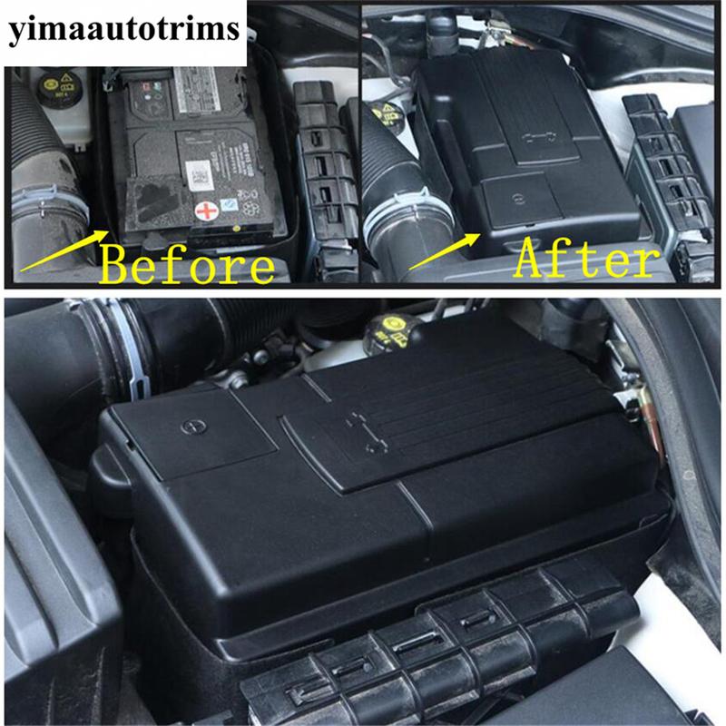 Engine Battery Full Positive Negative Electrode Dustproof Protective Cover Accessories For Volkswagen VW Jetta MK7 -