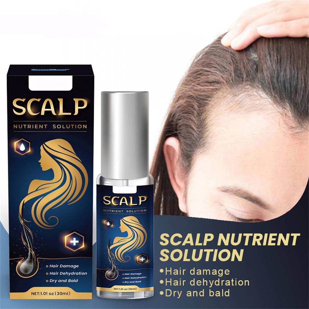 Scalp Nourishing Spray 30ml, Nourishing Hair Growth, Scalp Damage, Dry Hair Nourishing Liquid
