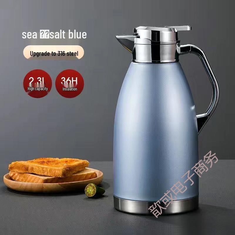 316 Stainless Steel Insulated Kettle for Home, Restaurant, or Hotel - Large Capacity Thermos