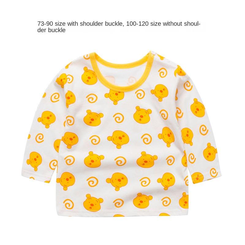 Baby Girl Autumn Long-sleeved T-shirt Baby Cotton Bottoming Shirt Girls Spring and Autumn Tops Small Children Fashionable Autumn Clothes