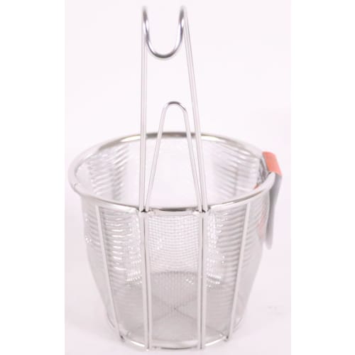 BK 18-8 Handle, Flat Bottom, Udon Fryer, Large, 173 (11 Mesh)