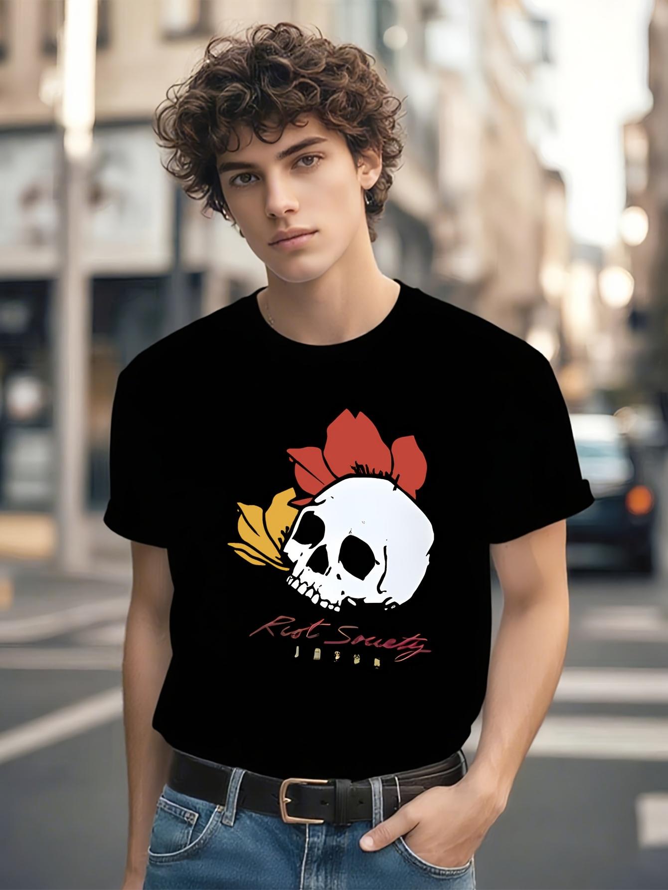 Black Graphic Tshirt Graphic Tshirt - Crew Neck Casual St... XL