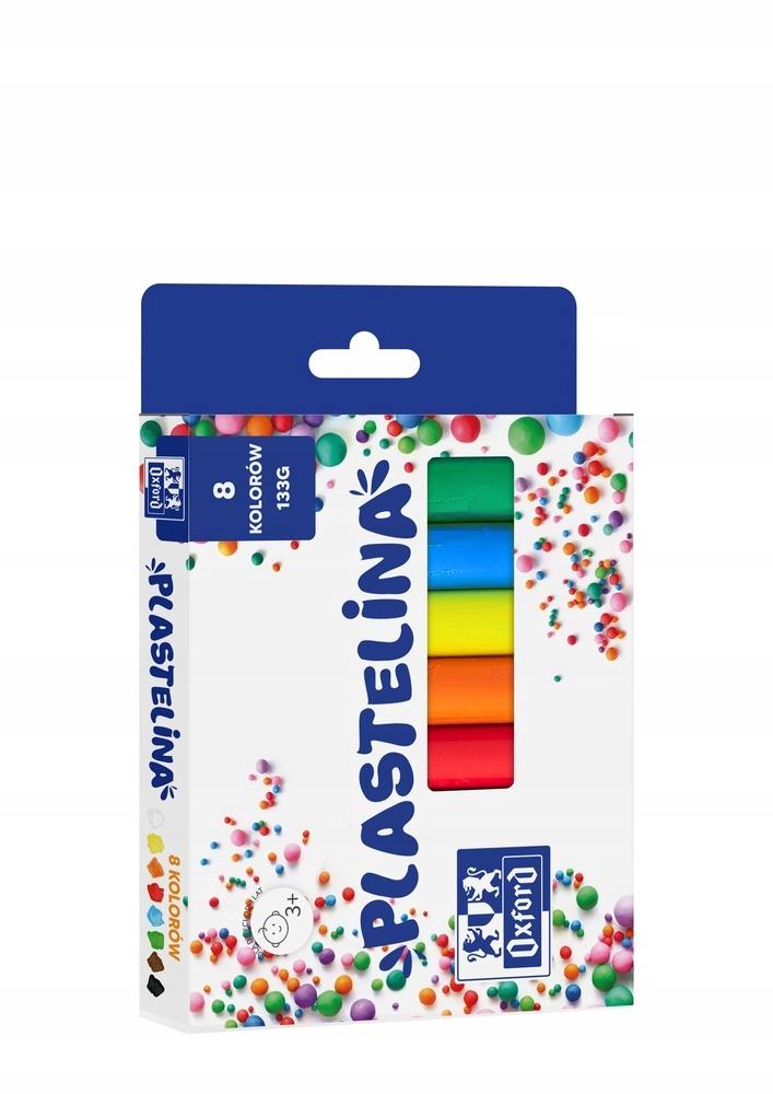 PLASTELINA OXFORD 8 KOLORÓW 133G. 400167088