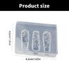 Multipurpose Nail Art Template Tool Stylish Silicone Nail Art Molds Embossing Carving Templates for Nail Enthusiasts