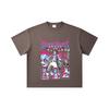 260 GSM Double Yarn 32 Count 100% Cotton Demon Slayer V31 Akaza Print Unisex Heavy Cotton T Shirt