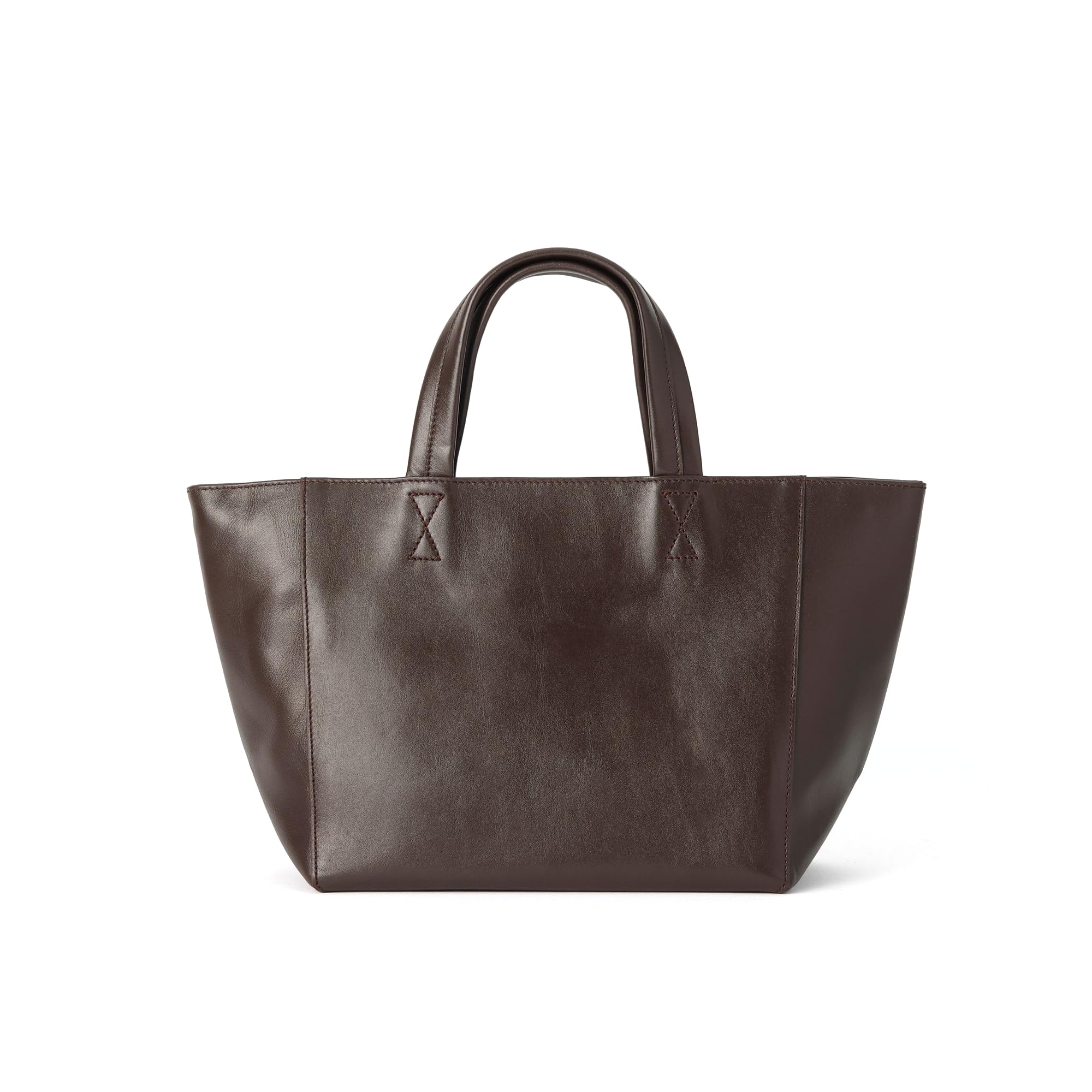 

Шкіряна Лабораторія Міні Тоут Натуральна Суцільна Темно-Коричнева Сумка, Шкіра, Унісекс, Проста, Легка, На блискавці, Сумка-підкладка, Подарунок, Колір, XS, (Гладка)