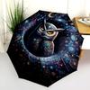 1 PC Automatic Folding Umbrella - Cartoon Pattern, Portable & Foldable Design with 8 Ribs, Christmas Birthday Gifts