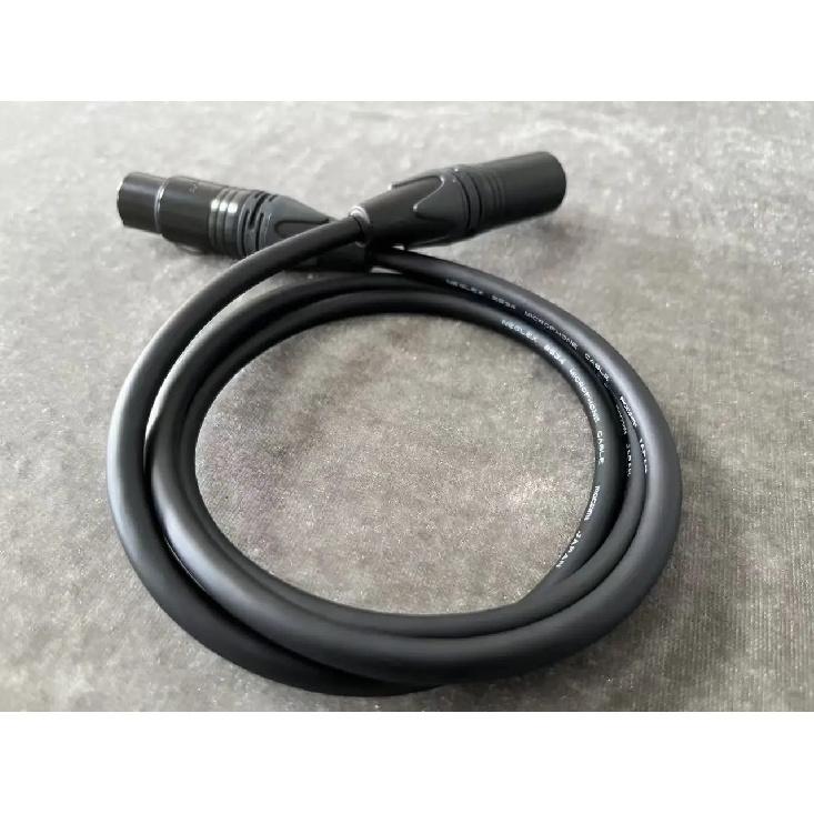 Handmade Japan Original Mogami 2534 XLR Male and Female black gold Microphone Cable Condenser Microphone Type Quade Cables OFC