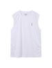 Enbiei Essential Small Logo Mesh Sleeveless White