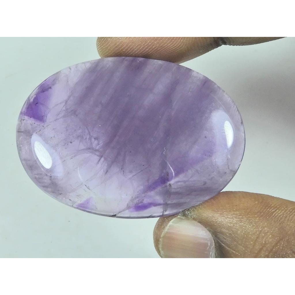 31X45MM Natural Purple Amethyst Oval Shape Cabochon Loose Gemstone 78Cts. G-662