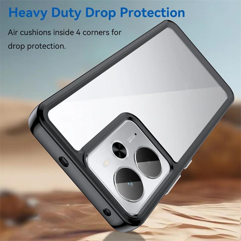 Funda de TPU Transparente de Colores para Realme 14 5G Realme 14T 5G Funda Protectora Transparente Coque Capa
