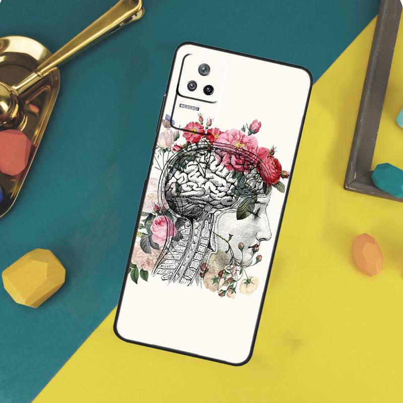 Anatomy Brain Case For Xiaomi 13 14 15 Ultra 11T 12T 13T 14T Pro POCO X7 Pro X3 X5 X6 F5 F6 M6 Pro Funda