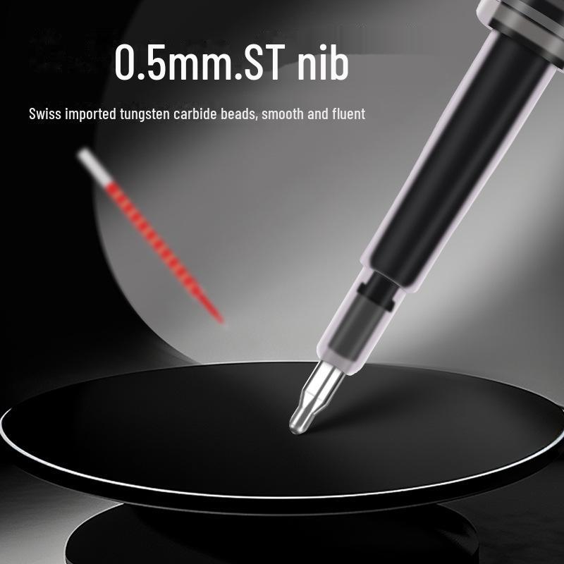 Beliebte 0,5 mm schnelltrocknende schwarze Gelstift-Mine für Schüler und Lehrer, große Kapazität