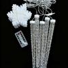 Christmas Snowflake Icicle Lights 85LED 8 Modes Curtain Lights Waterproof Connectable Fairy Light for Indoor Outdoor Xmas Decor