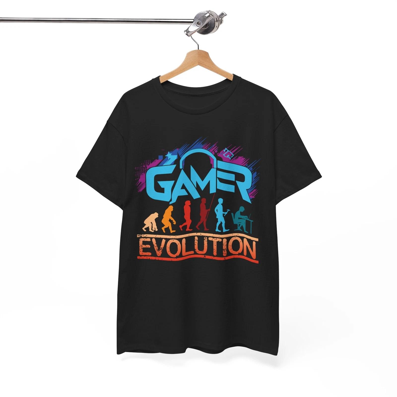 Gamer evolution Shirt | Funny Gamer Shirt | Classic Gaming Tee S